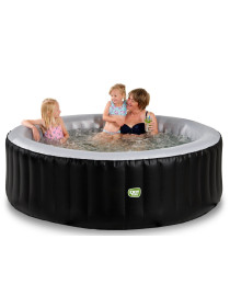 СПА-бассейн с джакузи, EXIT Silver Classic, 204×65 см, черный